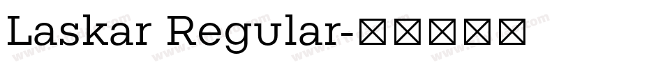 Laskar Regular字体转换